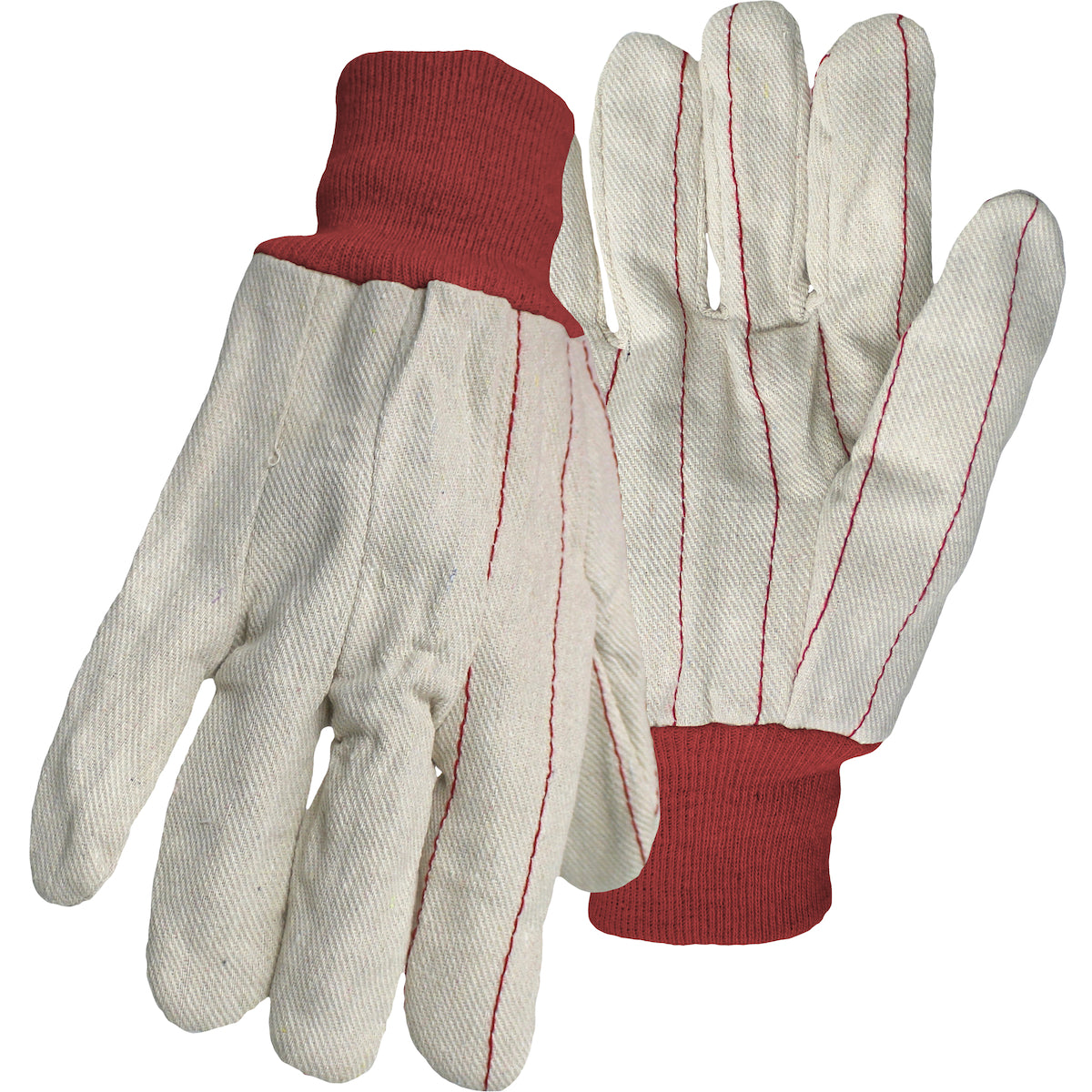 PIP 1JC28013R Cotton Work Gloves Double Palm Natural