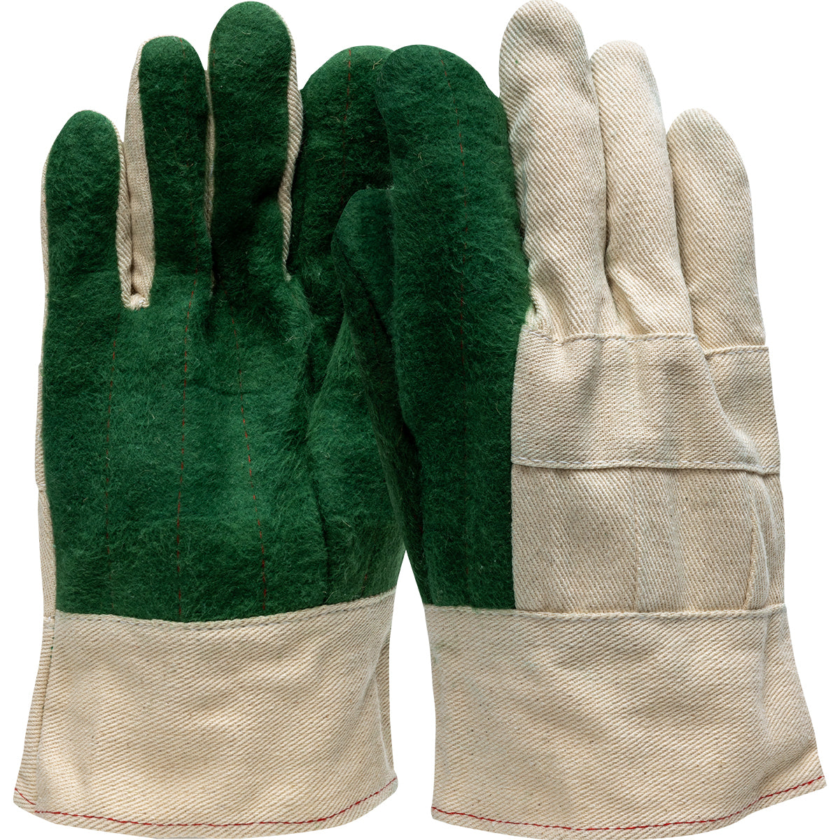 Boss 1JC3027 Heat Resistant Gloves Cotton Green Palm Natural