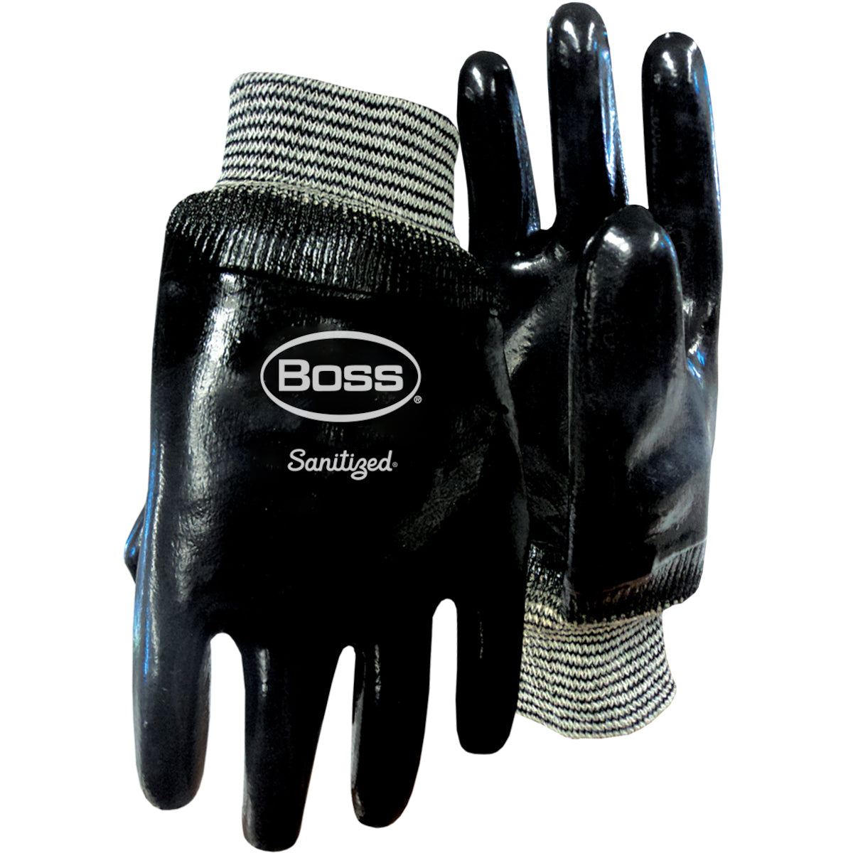 Chemguard+ 1SN2510 Chemical Resistant Gloves Neoprene Smooth Grip Black
