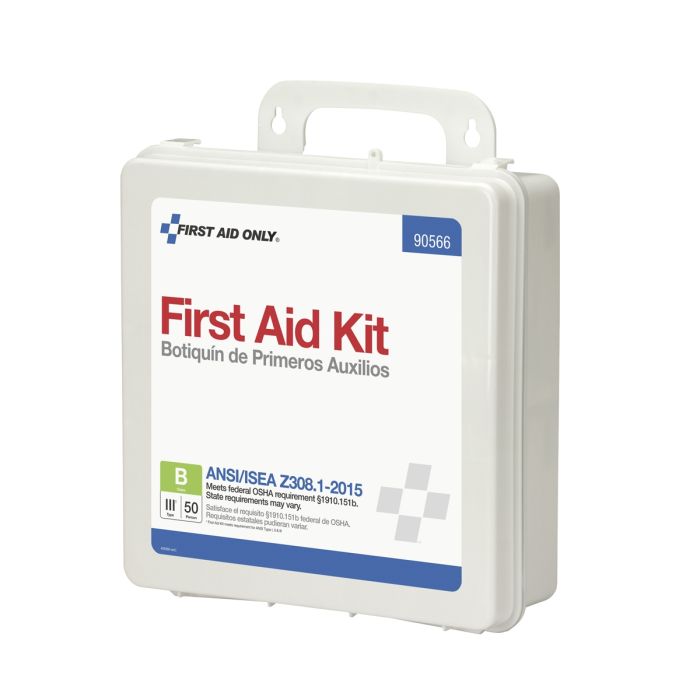 50 Person Bulk Plastic First Aid Kit, ANSI Compliant - W-90566