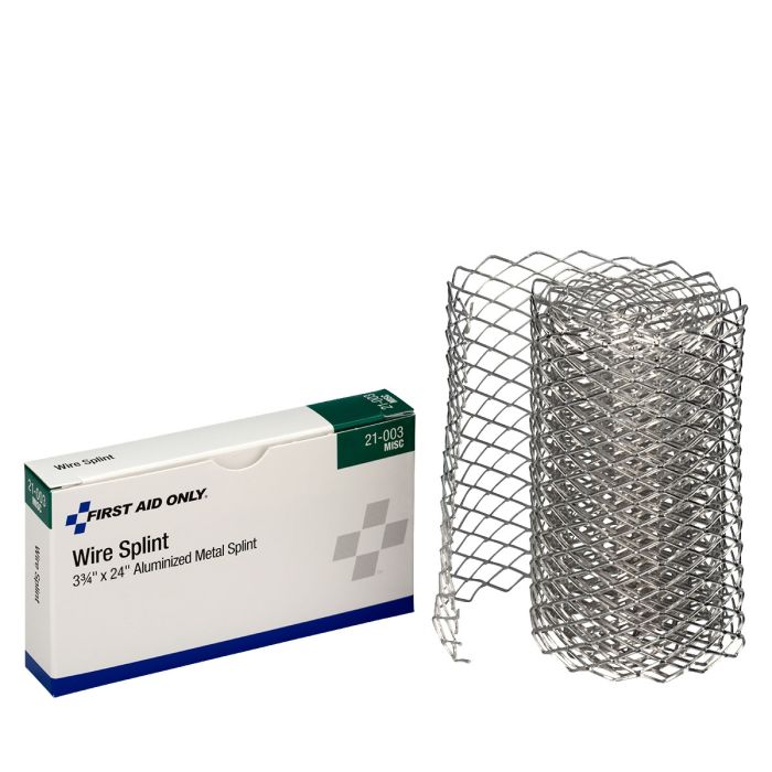 Aluminized Metal Wire Splint, 3 3/4&quot; X 24&quot; 1 Per Box - W-21-003