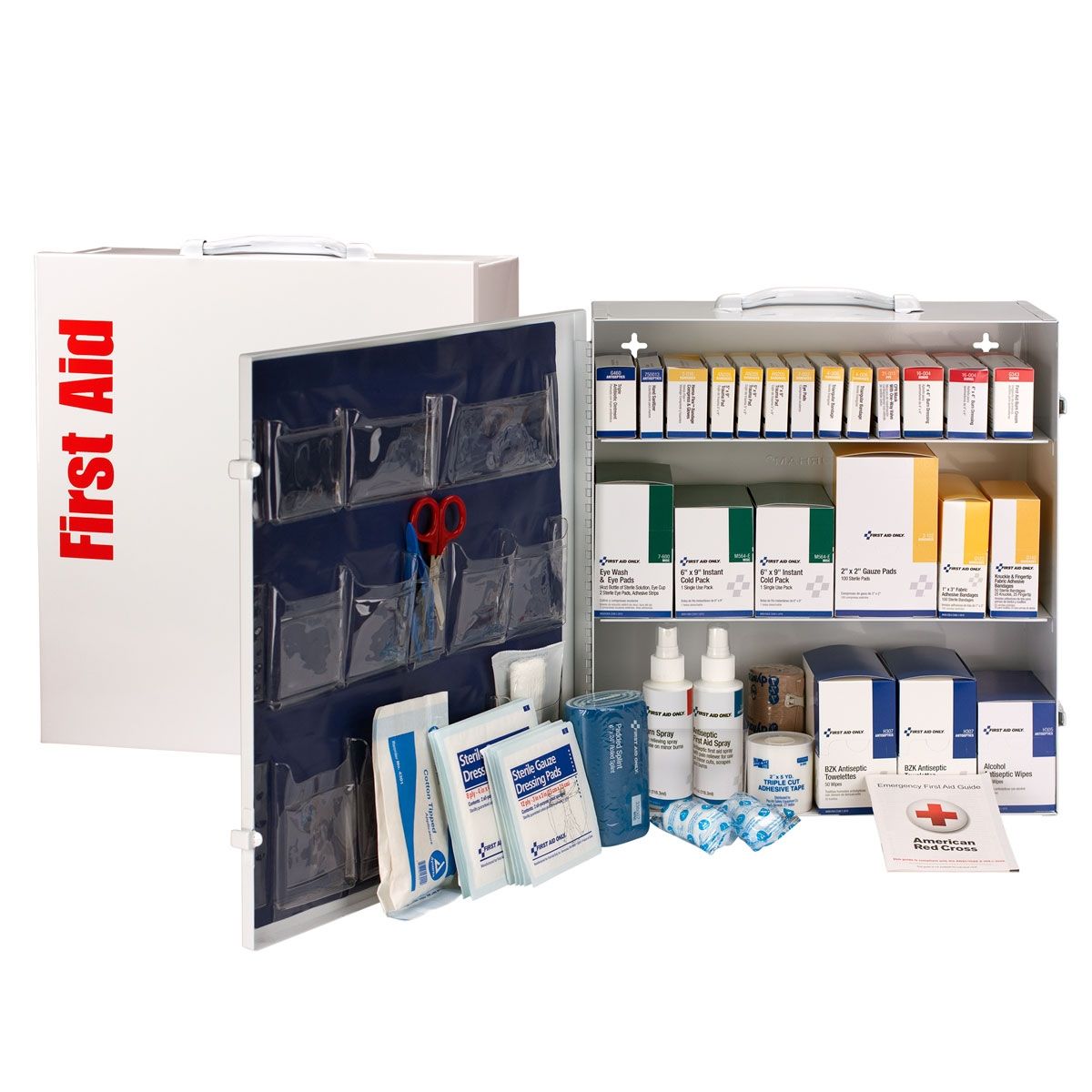 3 Shelf First Aid Cabinet, ANSI Compliant - W-90790