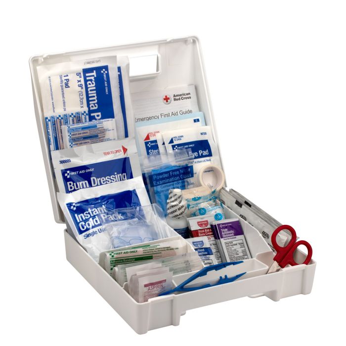 25 Person Bulk Plastic First Aid Kit, ANSI Compliant - W-90589
