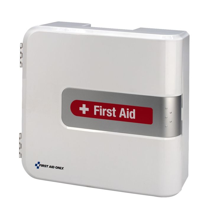 SmartCompliance Complete First Aid Plastic Cabinet With Meds, ANSI 2021 Compliant - W-91092