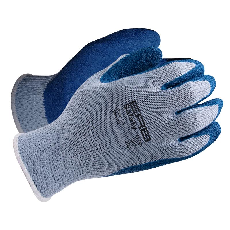 244-510 Latex Coated String Crinkle Finish Gloves 1 dozen pair