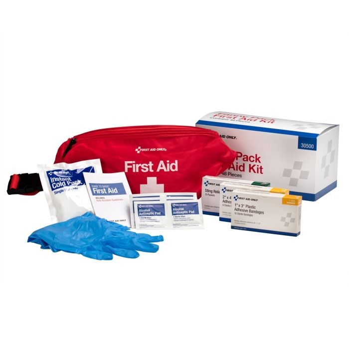 First Aid Kit Fanny Pack, Fabric Case - W-30500