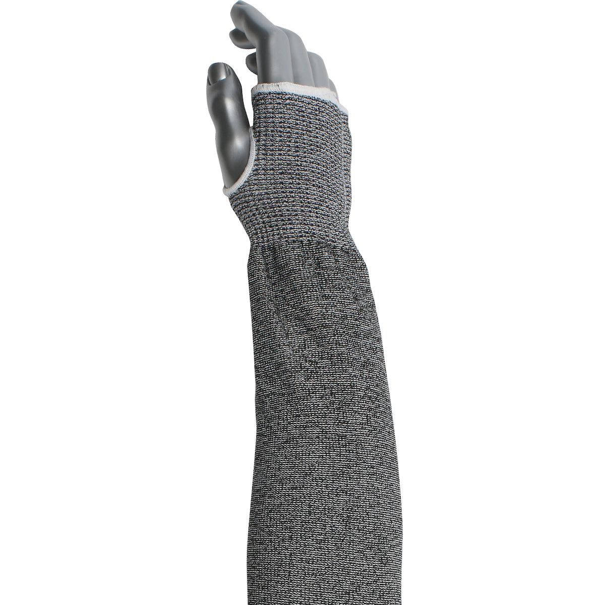 Kut Gard 20-S10ATA/PE8-T Cut Resistant Sleeve HPPE Thumb Hole Gray