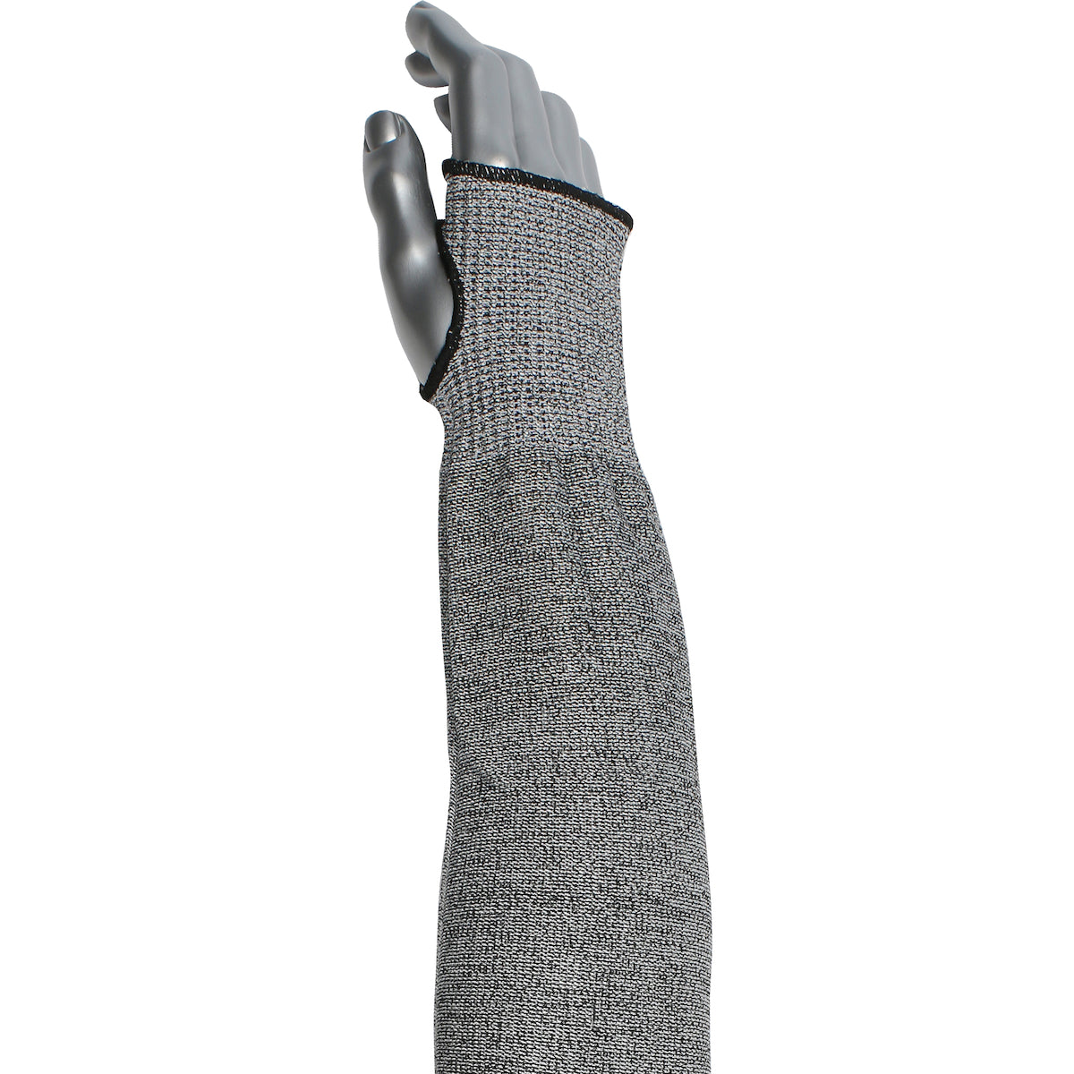 Kut Gard 20-S10ATA/PE9-T Cut Resistant Sleeve HPPE Thumb Hole Gray