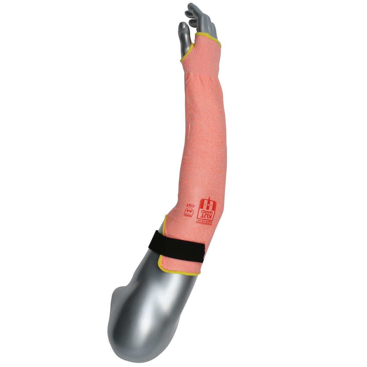 Kut Gard 20-S13ATA Cut Resistant Sleeve HPPE Hook & Loop Orange