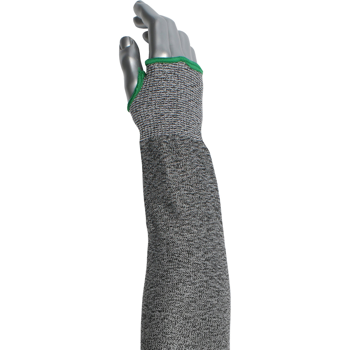 Kut Gard 20-S13ATA/PE6-T Cut Resistant Sleeve HPPE Thumb Hole Gray