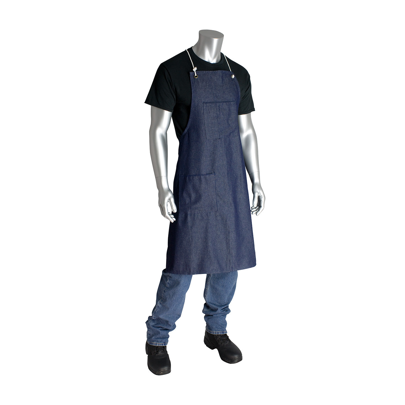 PIP 200-012 Denim Apron Cotton Blue