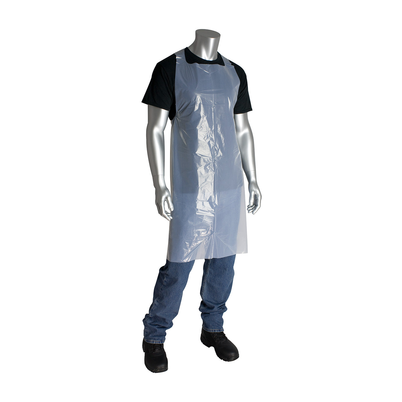 PIP 200-06001 Disposable Apron Smooth White