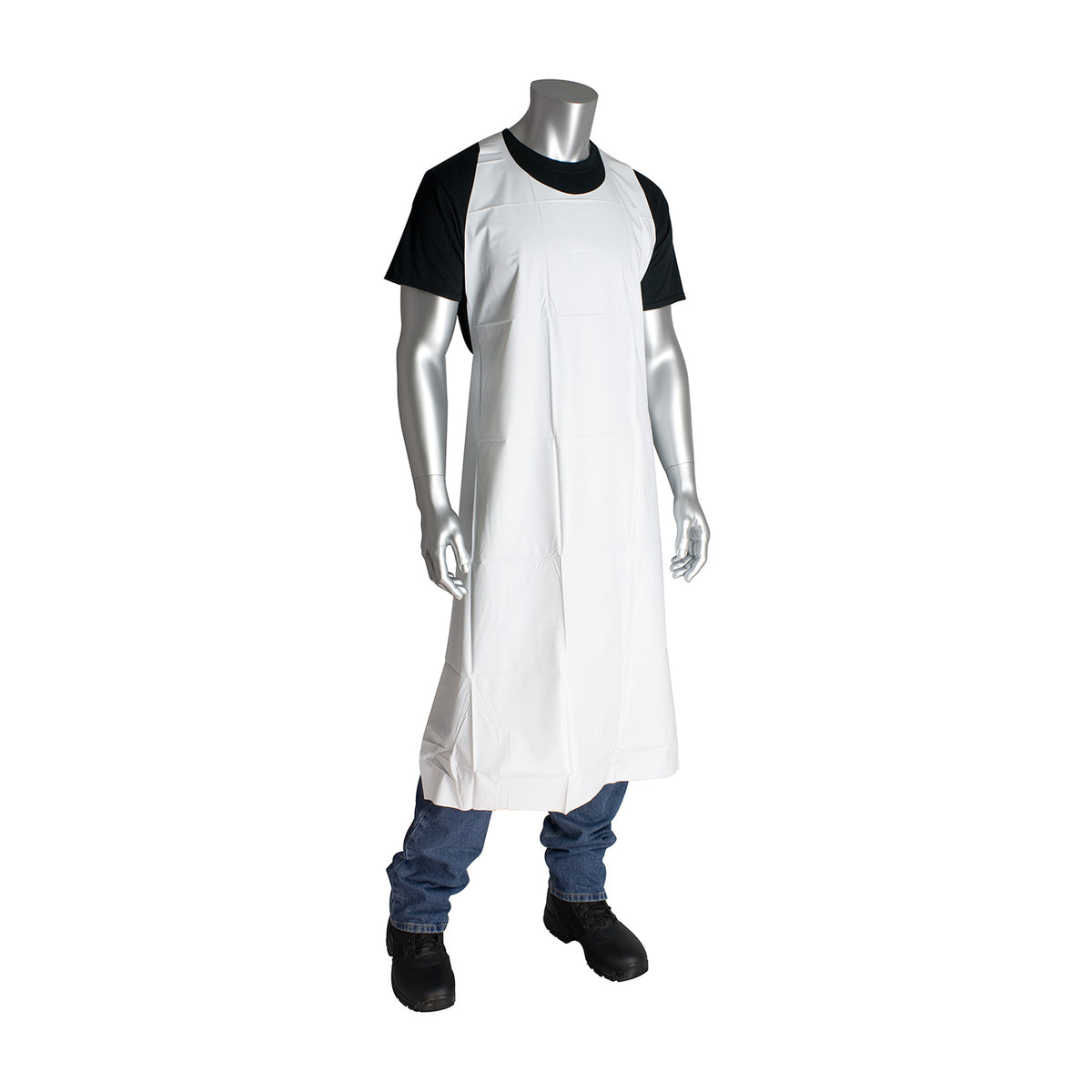 PIP 200-07501 Vinyl Apron Chemical Resistant White