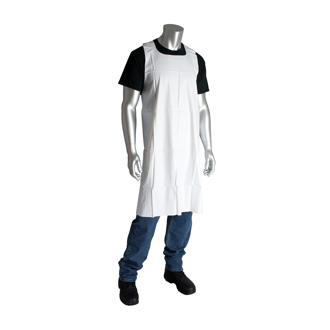 PIP 200-08001 Vinyl Apron Chemical Resistant White
