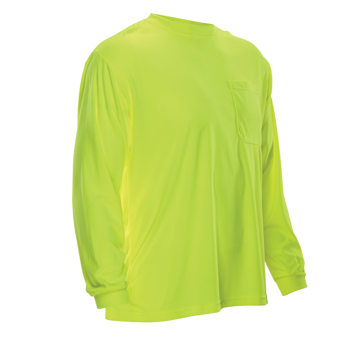 Reflective Apparel 200BNT Hi-Vis Safety Shirt Polyester Moisture Wicking Yellow