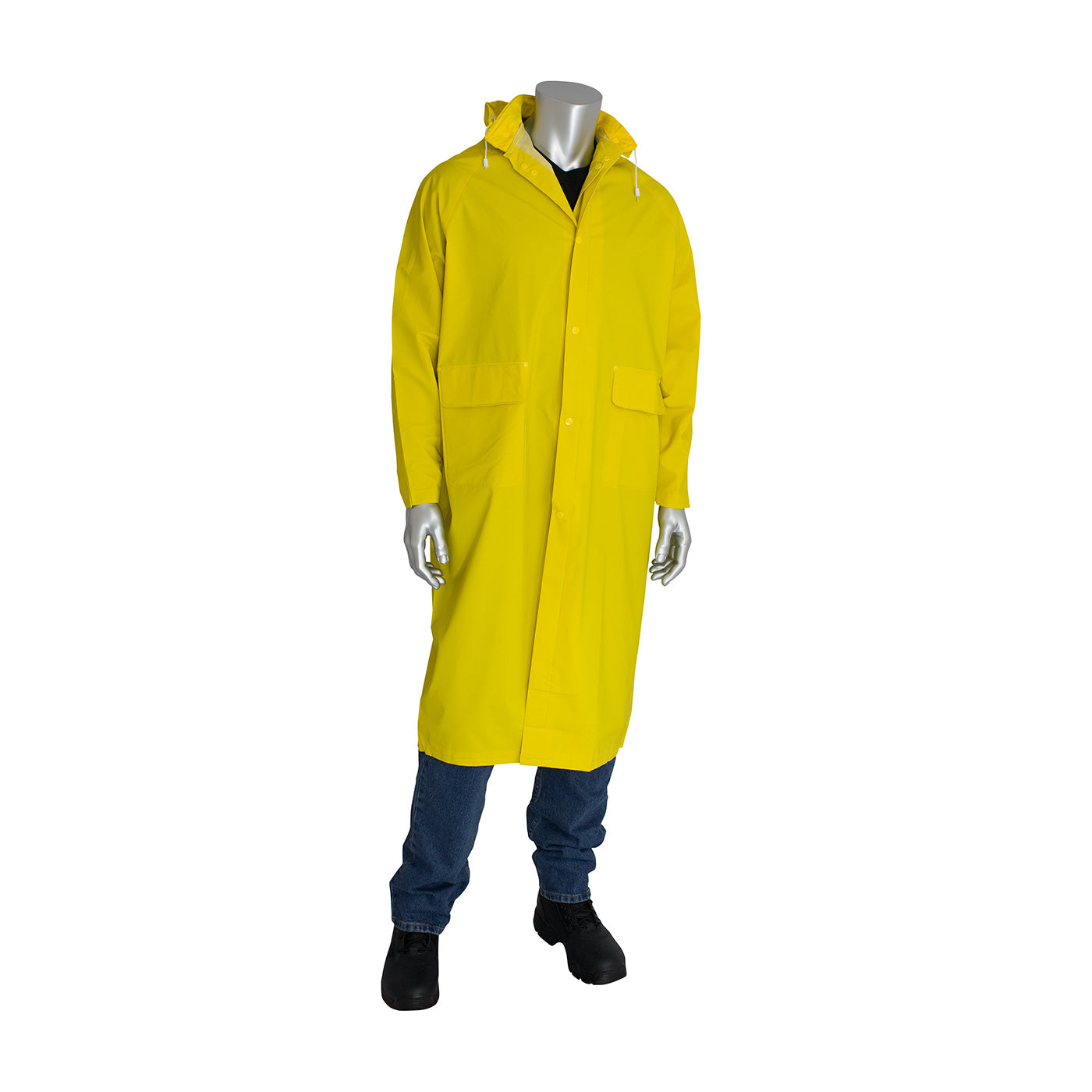 PIP 205-300FR Raincoat PVC Limited Flammability Yellow