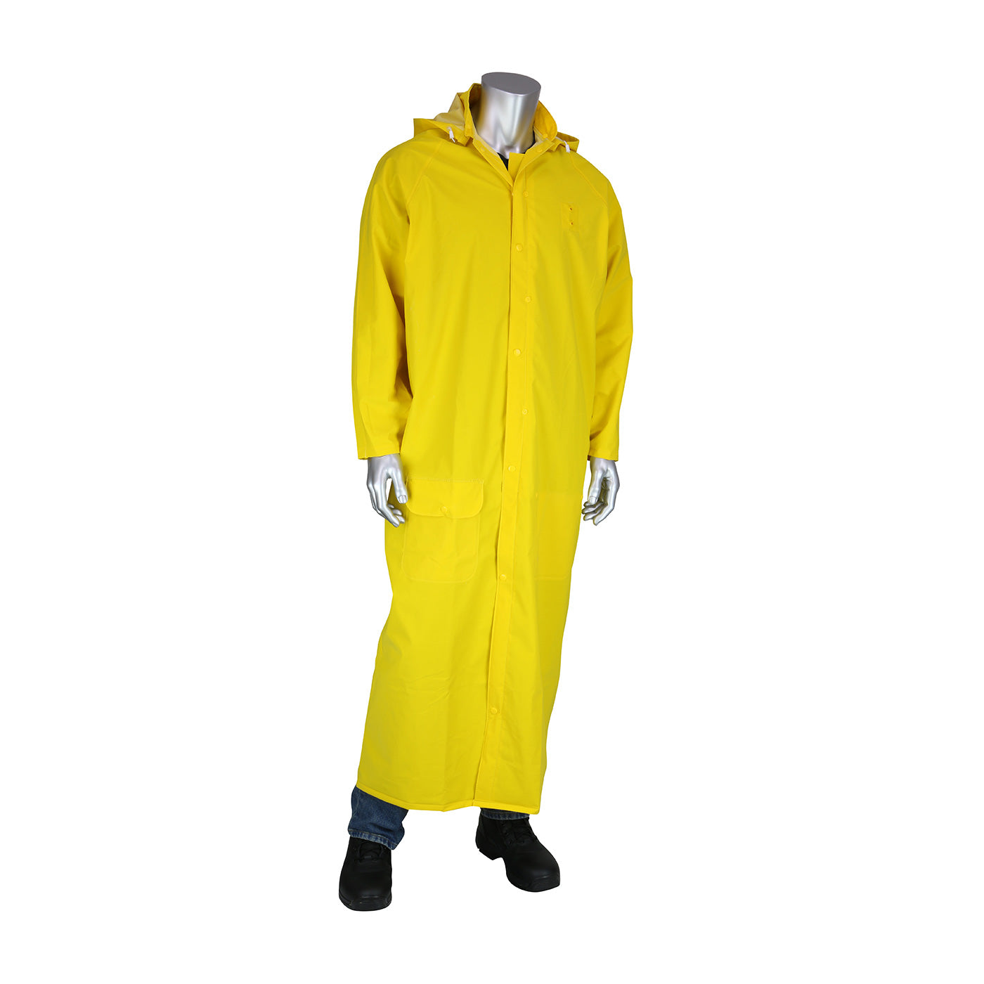 PIP 205-320FR Duster Raincoat PVC Limited Flammability Yellow