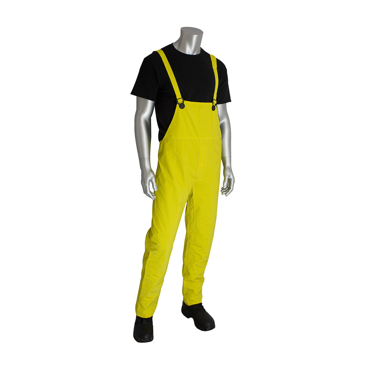 PIP 201-350B Rain Suit PVC Polyester Adjustable Snaps Yellow