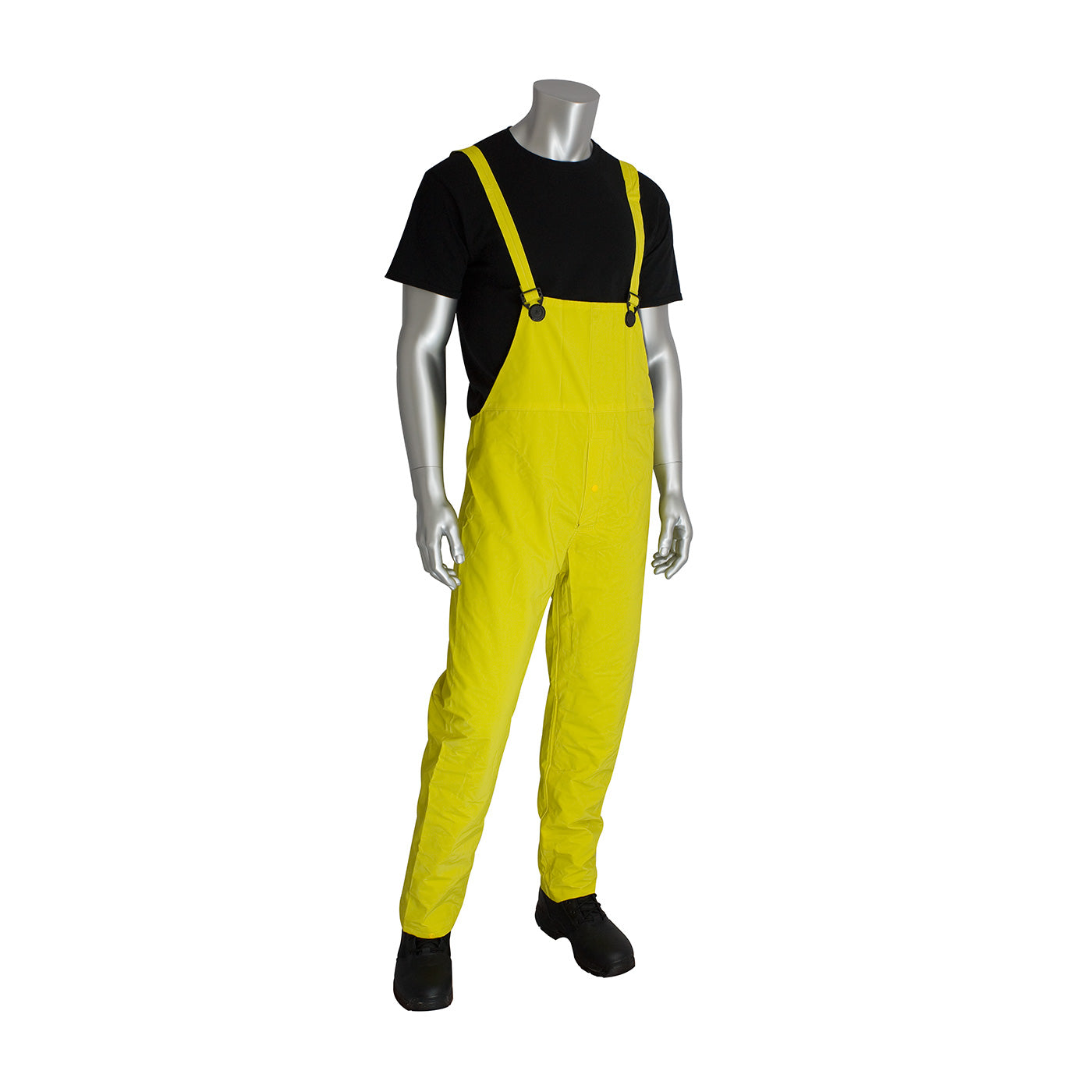 PIP 201-350B Rain Suit PVC Polyester Adjustable Snaps Yellow