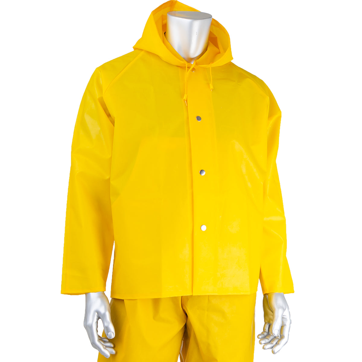 Boss 201-550 Rain Jacket TPU/Nylon Attached Hood Yellow