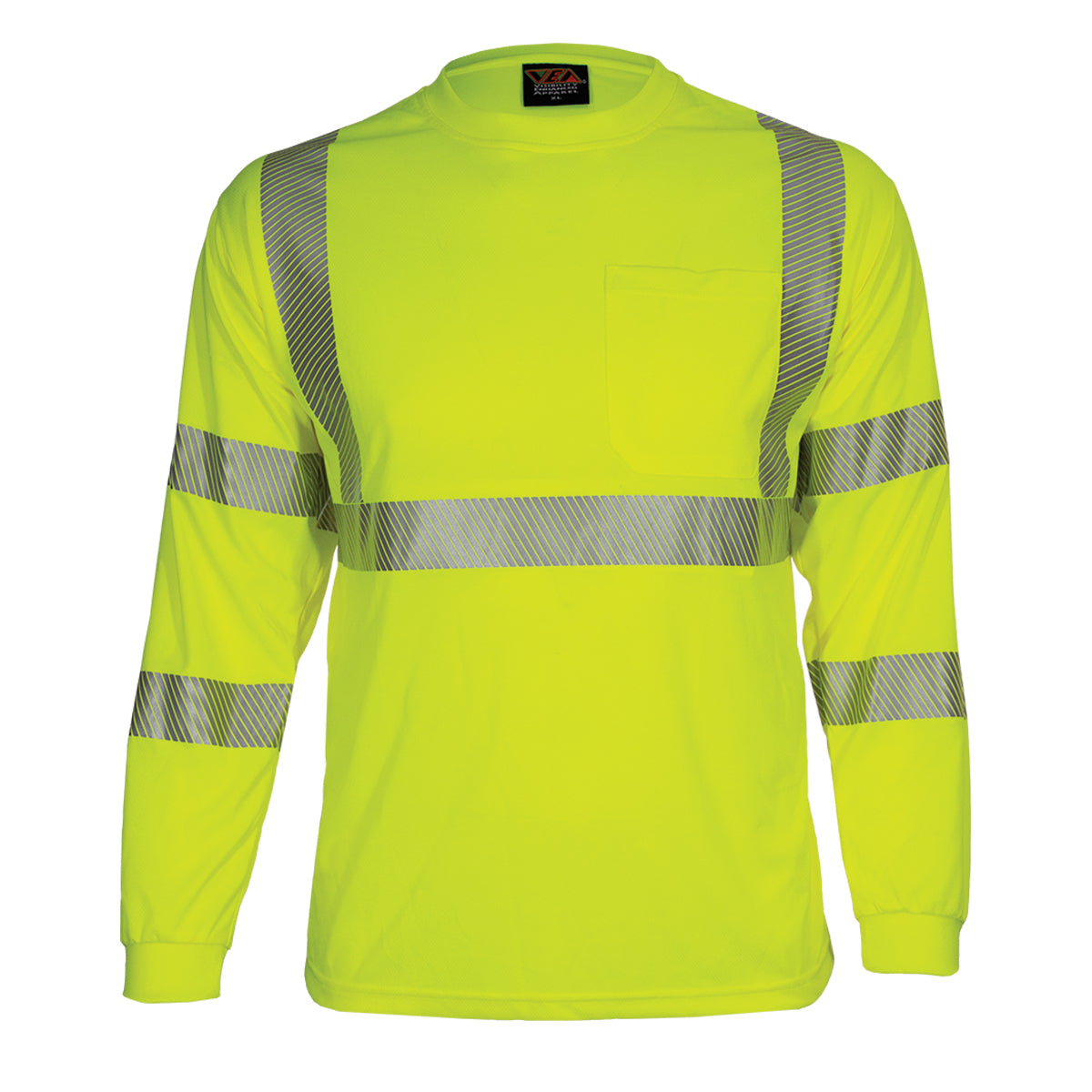 Reflective Apparel 204CT Hi-Vis Safety Shirt Moisture Wicking UPF 35 Yellow