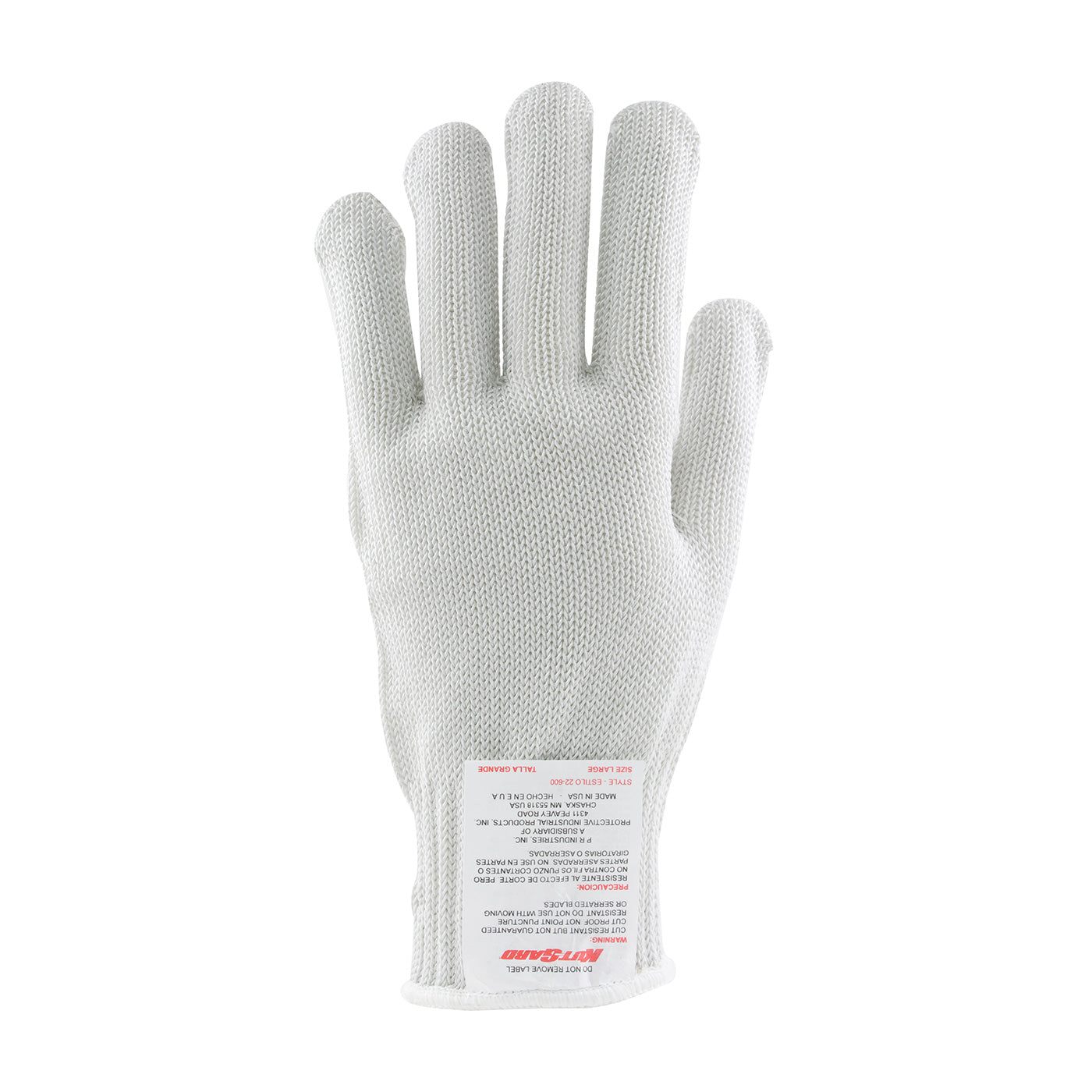 Claw Cover 22-600 Cut Resistant Gloves PolyKor White