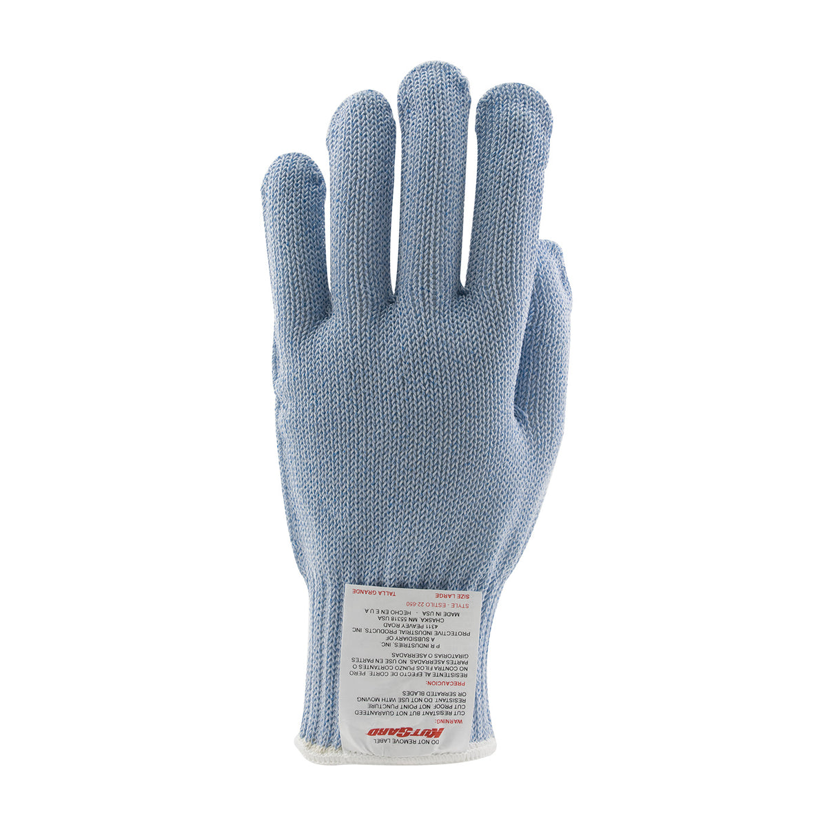 Claw Cover 22-650 Cut Resistant Gloves PolyKor Blue