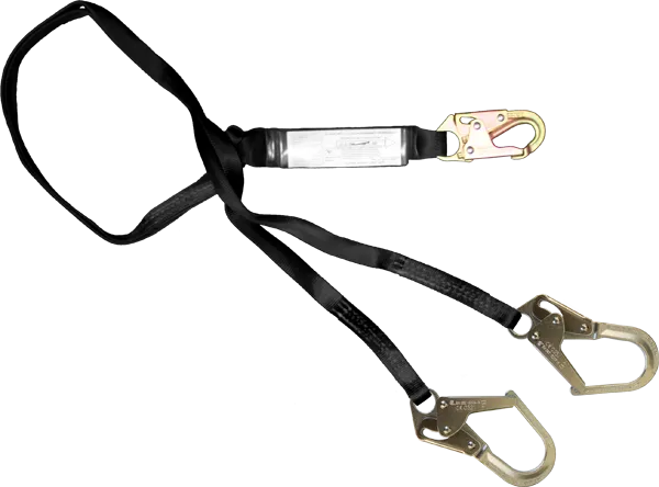 French Creek 22442A shock absorbing lanyard ANSI Z359.13-2013, Meets or exceeds all OSHA requirements