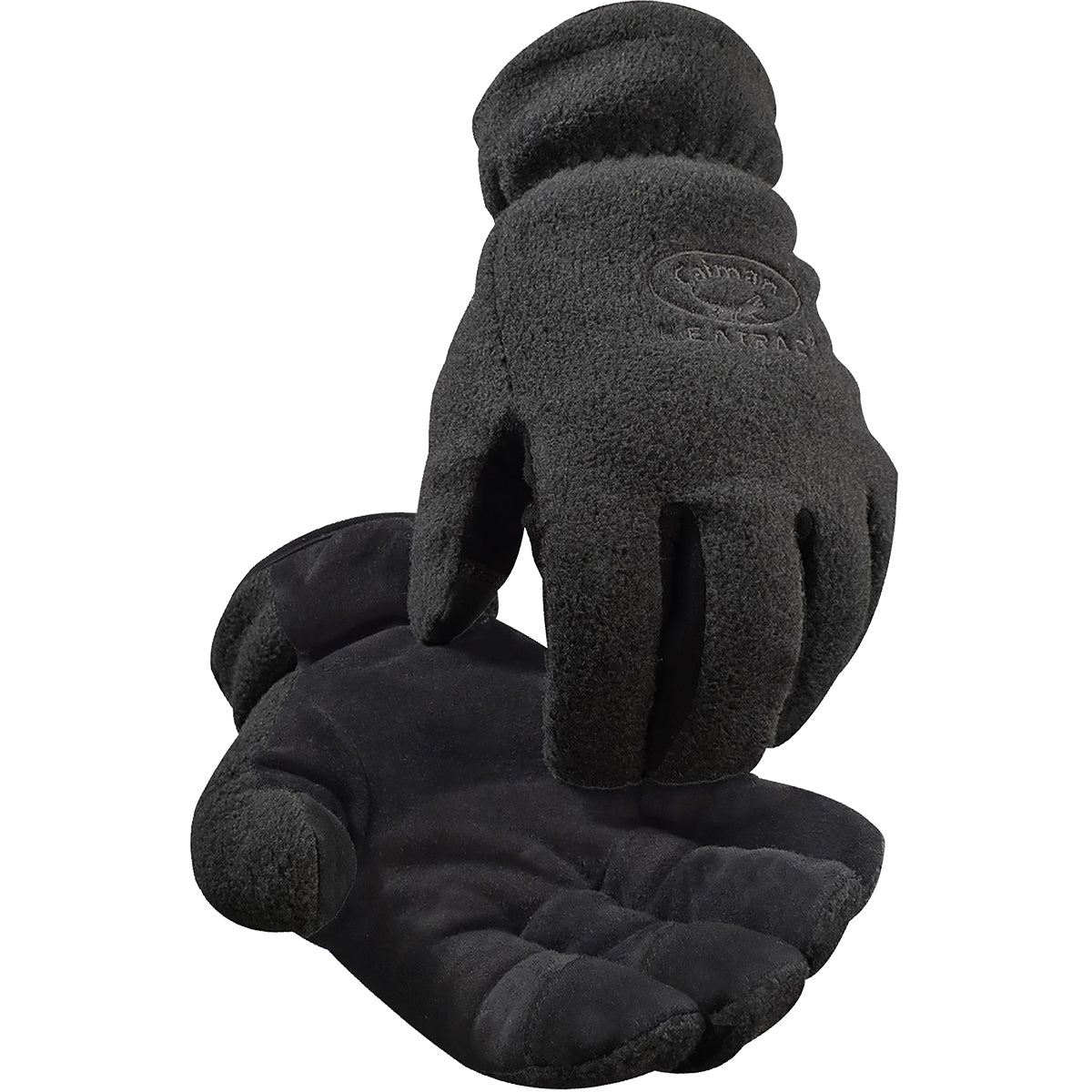 Caiman 2396 Cold Protection Gloves Deerskin Leather Fleece Gray