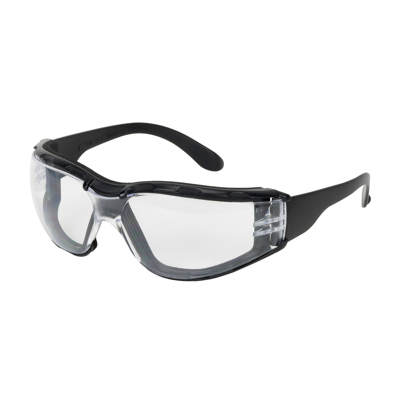 Bouton Optical 250-01-F020 Safety Glasses Foam Padded Black