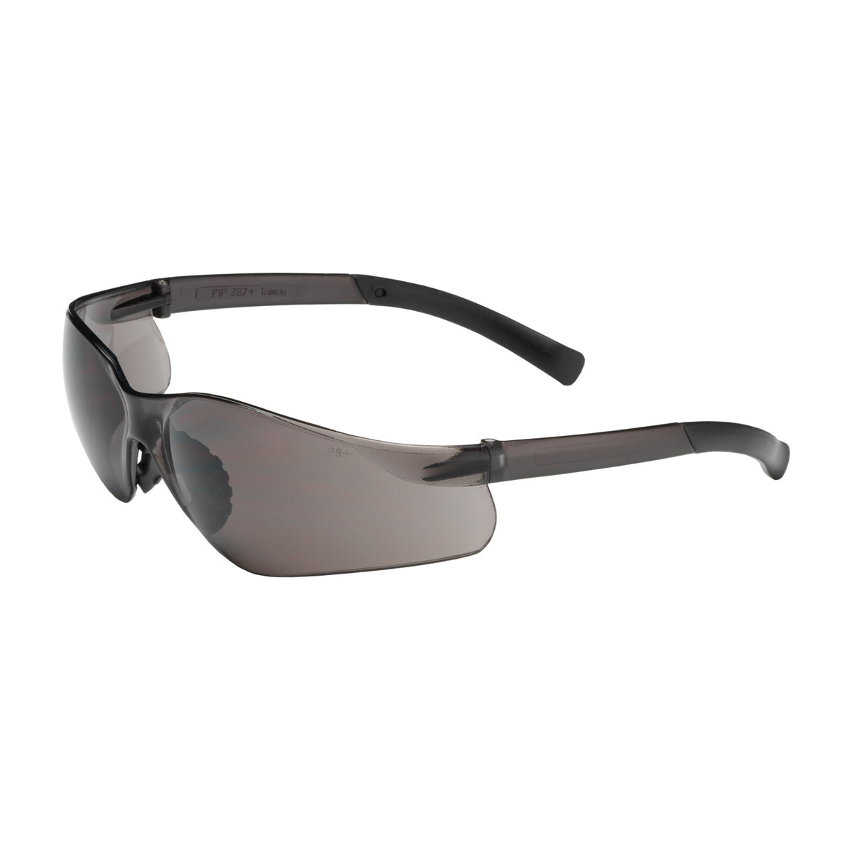 Bouton Optical 250-08-0021 Safety Glasses Gray Lens Anti-Fog Black