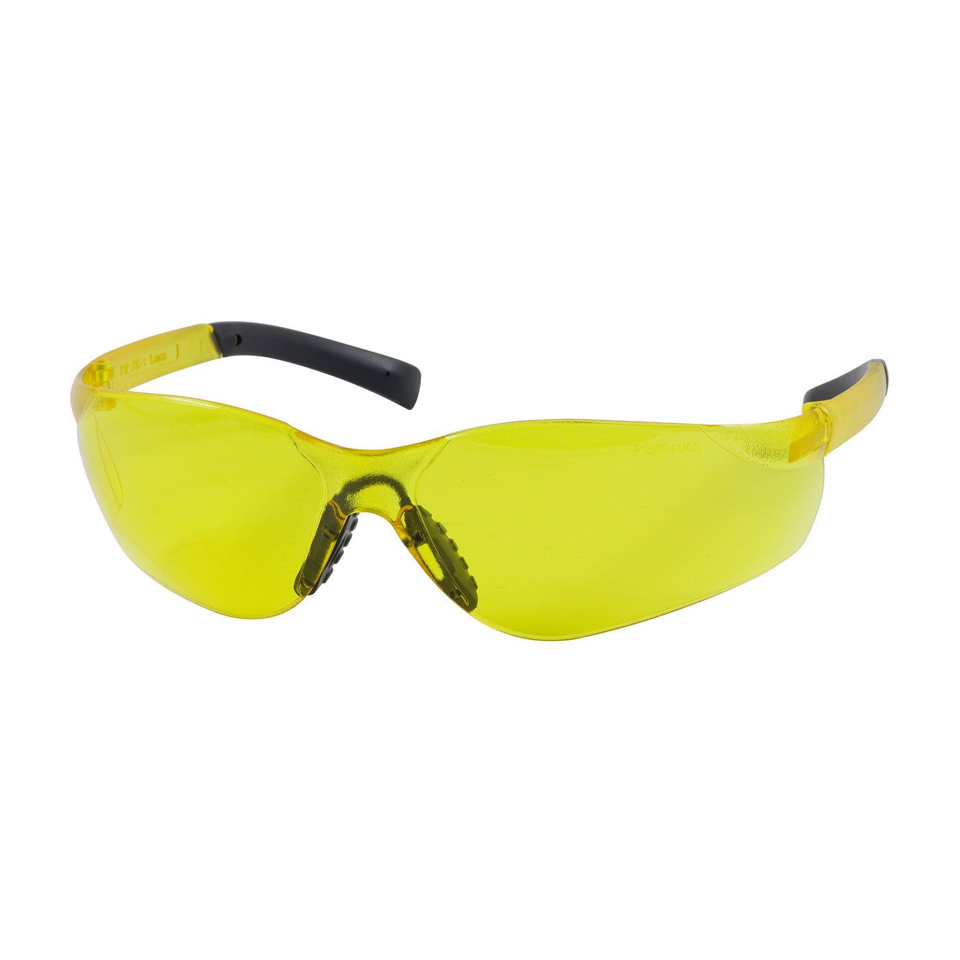 Zenon Z14SN™ 250-08-5509 Rimless Safety Glasses with Amber Temple, Amber Lens and Anti-Scratch / Anti-Fog Coating