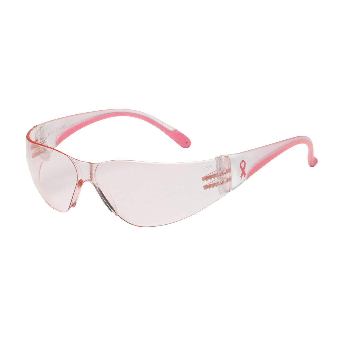 Bouton Optical 250-11-0904 Safety Glasses Rimless Pink Lens