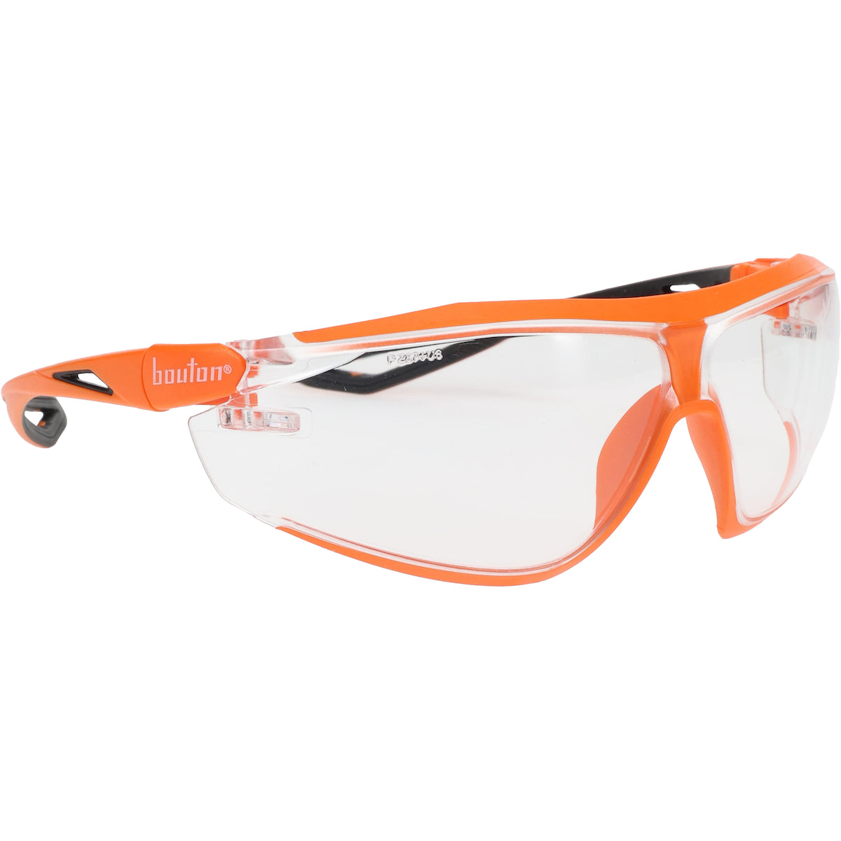 Bouton Optical 250-15-0520 Safety Glasses Bio-Based FogLess Orange