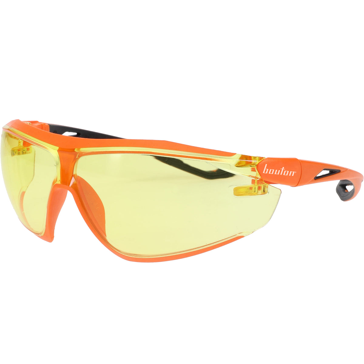 Bouton Optical 250-15-0029 Safety Glasses Bio-Based Anti-Fog Orange