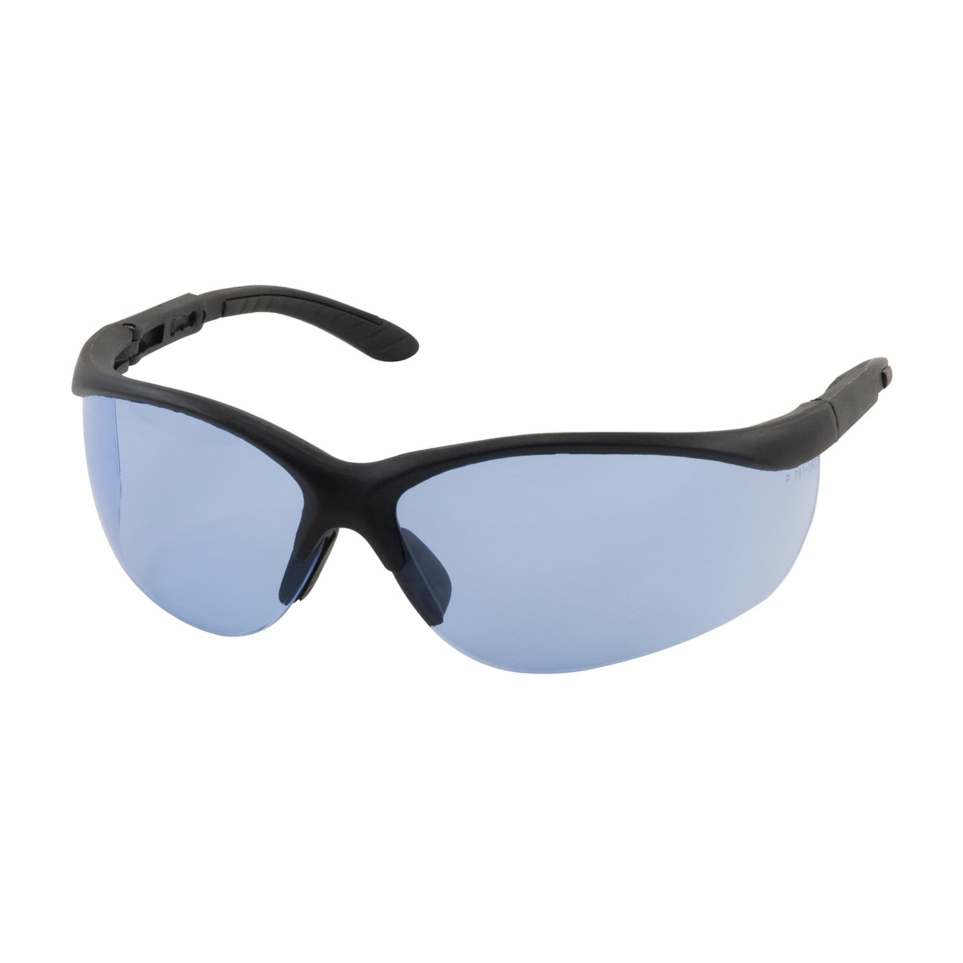 Bouton Optical 250-21-0403 Safety Glasses Black Frame Anti-Scratch Black