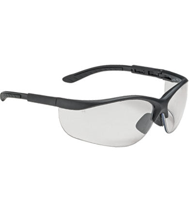 Bouton Optical 250-21-0420 Safety Glasses Black Frame Anti-Fog Black