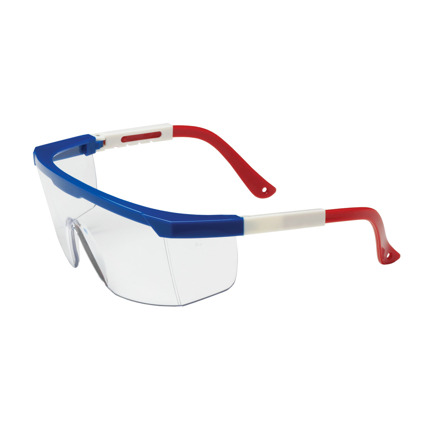 Bouton Optical 250-24-0300 Safety Glasses Polycarbonate Anti-Scratch Blue
