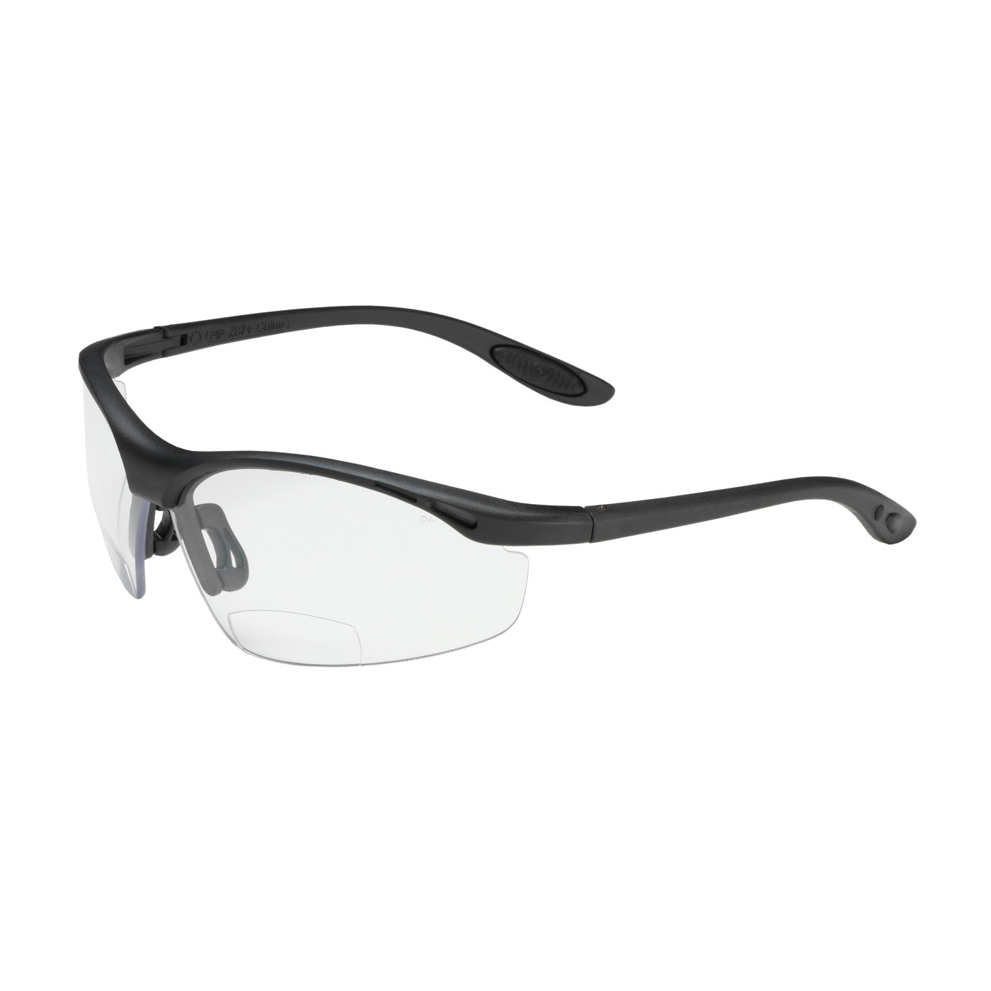 Bouton Optical 250-25-0015 Safety Glasses Nylon Anti-Scratch Black