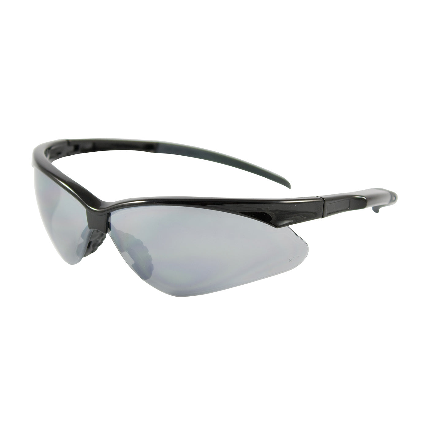 Bouton Optical 250-28-0006 Safety Glasses Semi-Rimless Anti-Scratch Black