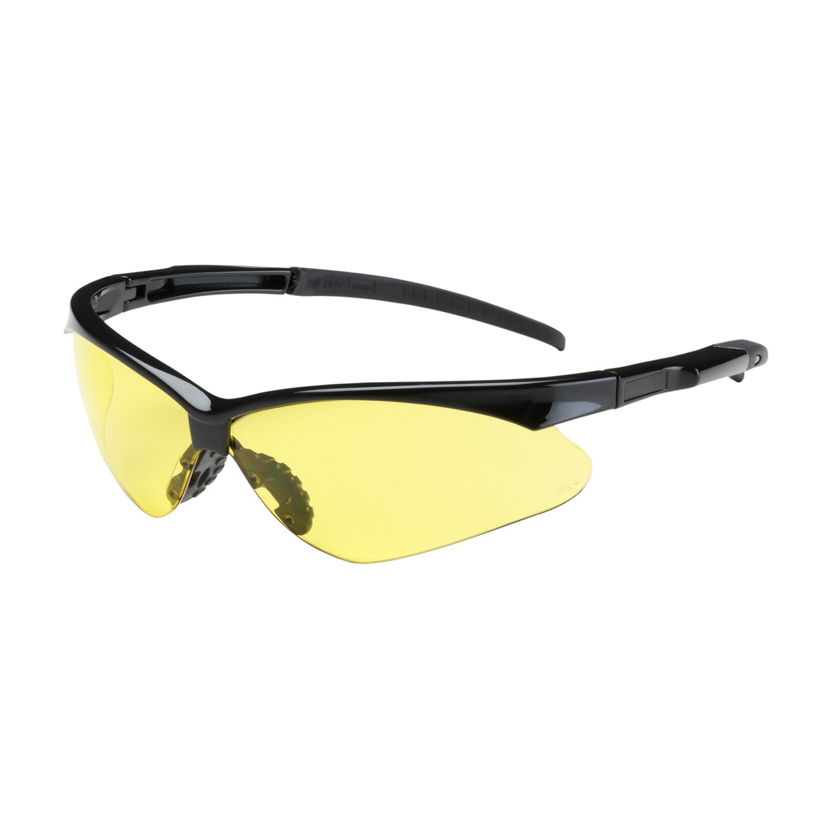 Bouton Optical 250-28-0009 Safety Glasses Semi-Rimless Anti-Scratch Black
