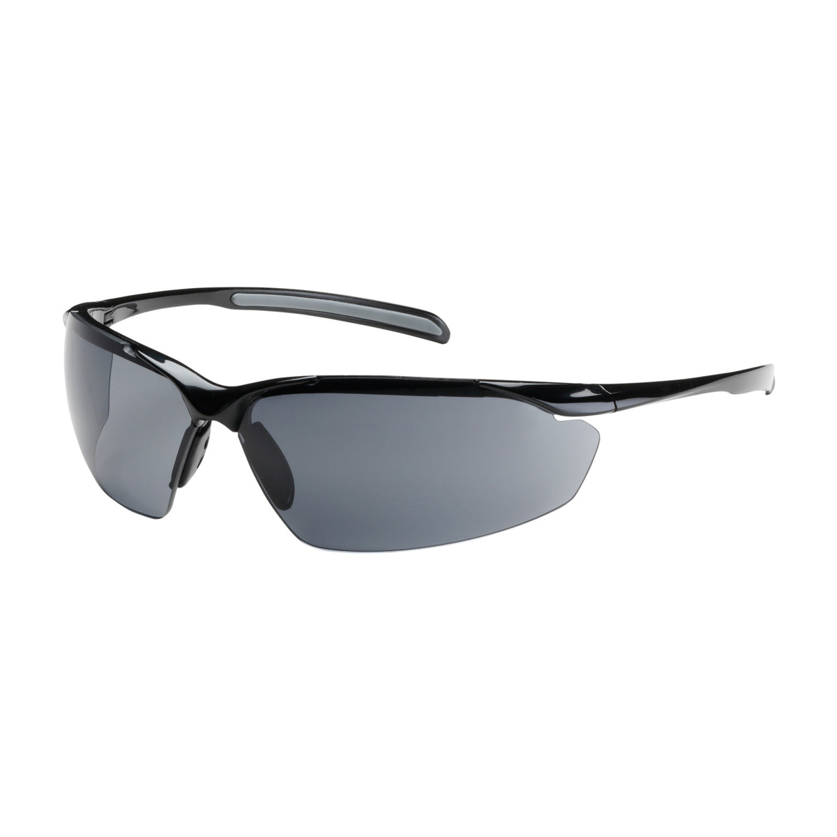 Bouton Optical 250-33-0021 Safety Glasses Semi-Rimless Black