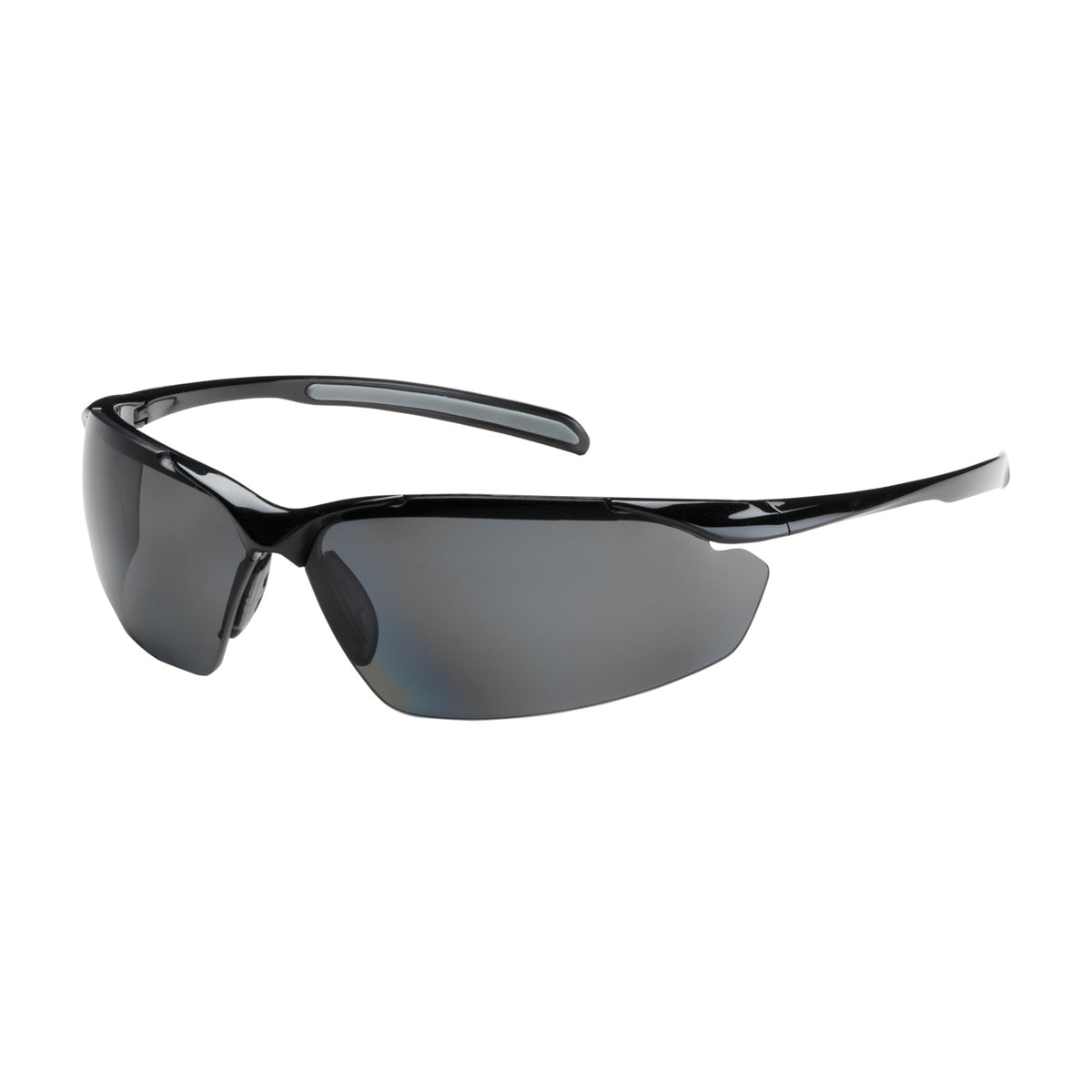 Bouton Optical 250-33-0041 Polarized Safety Glasses Semi-Rimless Black