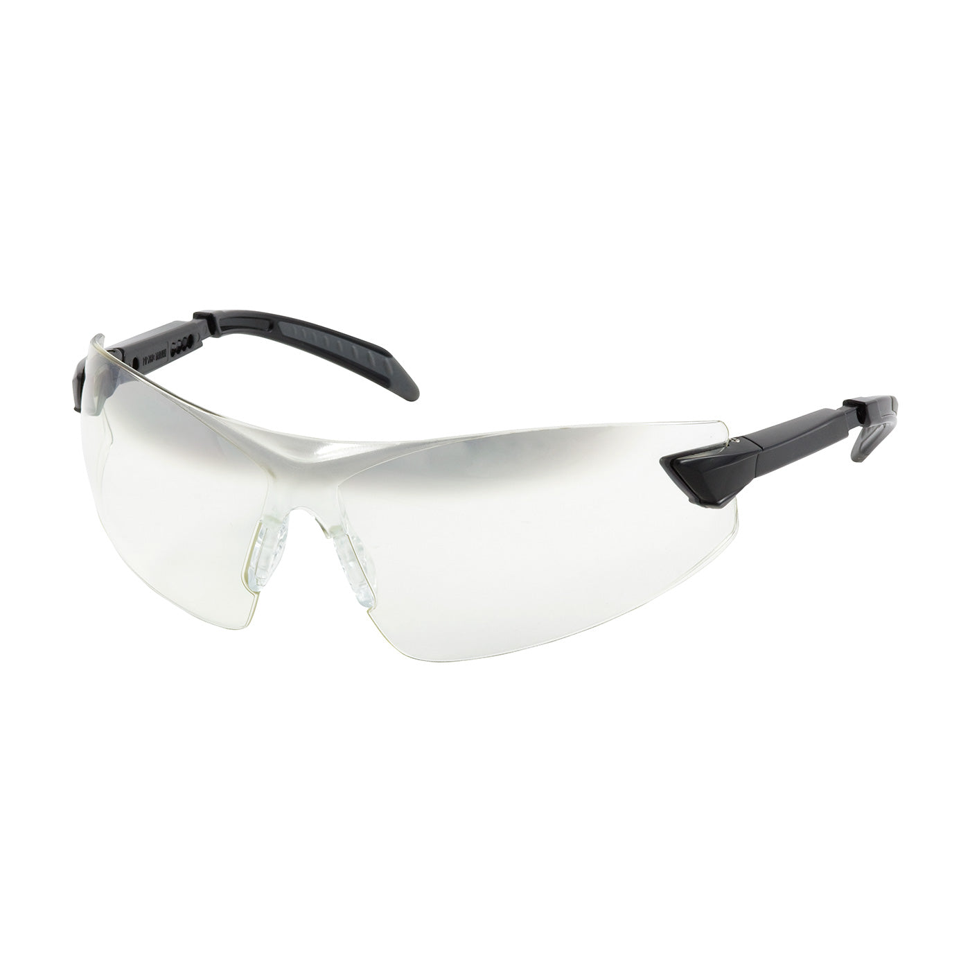 Bouton Optical 250-34-0031 Rimless Safety Glasses Black Anti-Fog