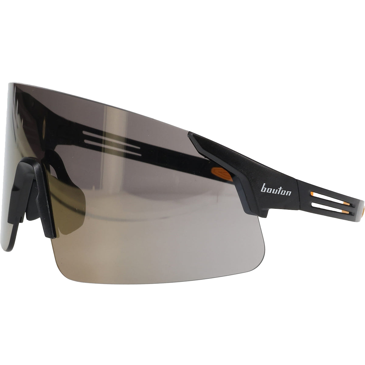 Bouton Optical 250-40-0007 Frameless Safety Glasses Mirror Plus Black