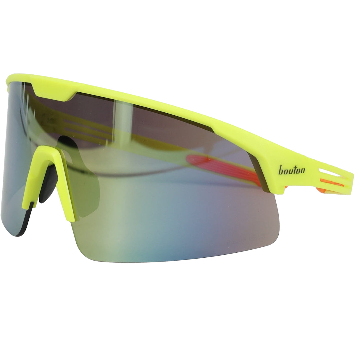 Bouton Optical 250-41-0004 Safety Glasses Mirror Plus PRO Hi-Vis Green