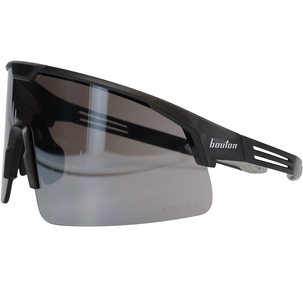 Bouton Optical 250-41-0005 Safety Glasses Mirror Plus Black