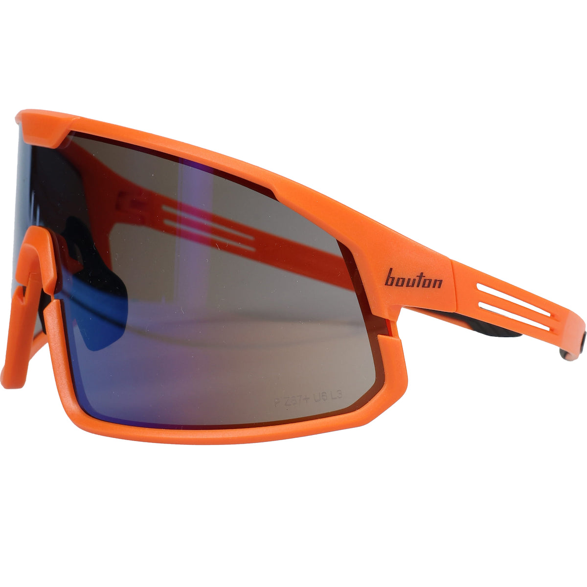 Bouton Optical 250-43-0006 Safety Glasses Hi-Vis Orange Frame Anti-Scratch