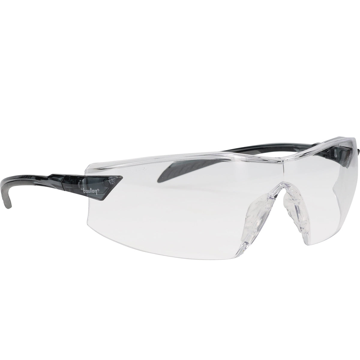 Bouton Optical 250-45-0020 Safety Glasses Clear Lens Gray