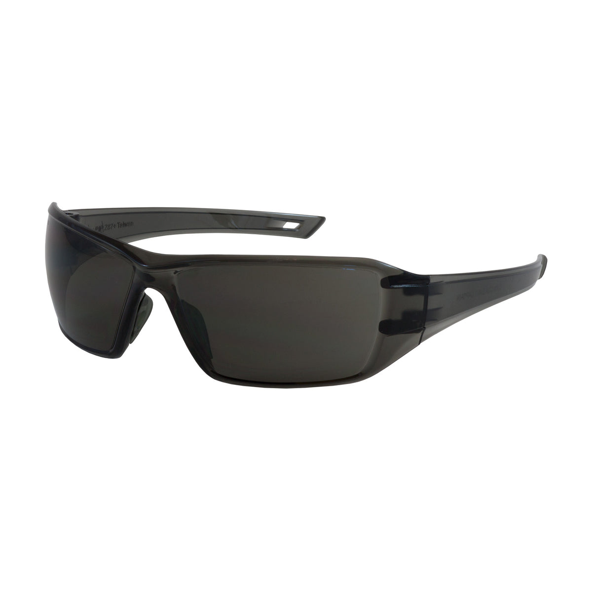Bouton Optical 250-46-0521 Safety Glasses Rimless Gray Anti-Fog